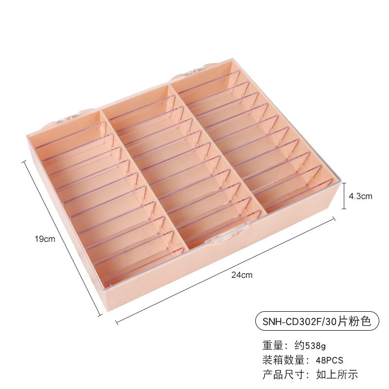 Storage box Beauty eyelash press-on nail plate works display box