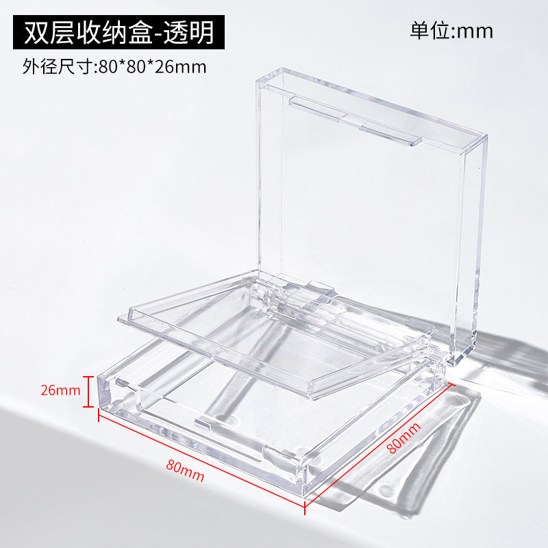 Double storage box for press-on nail