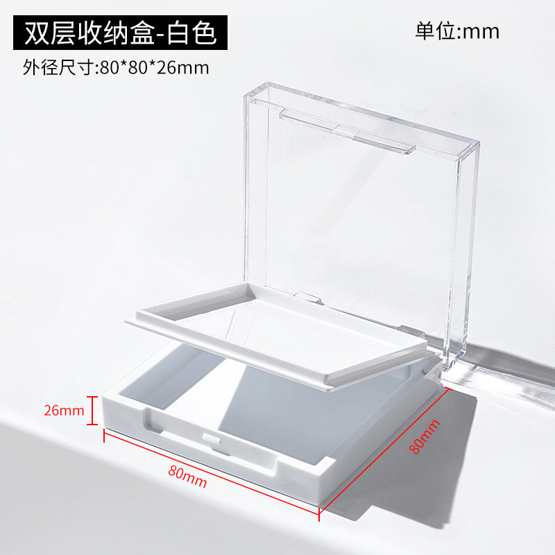 Double storage box for press-on nail